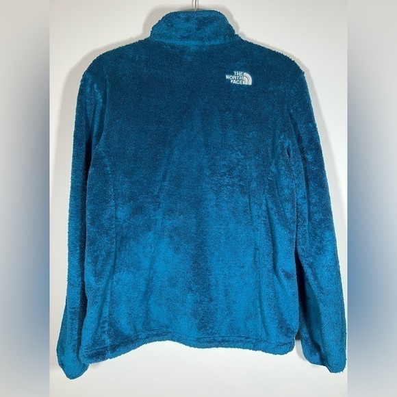 The North Face teal blue fleece zip up jacket sz M gorpcore colorful cozy - Picture 2 of 7